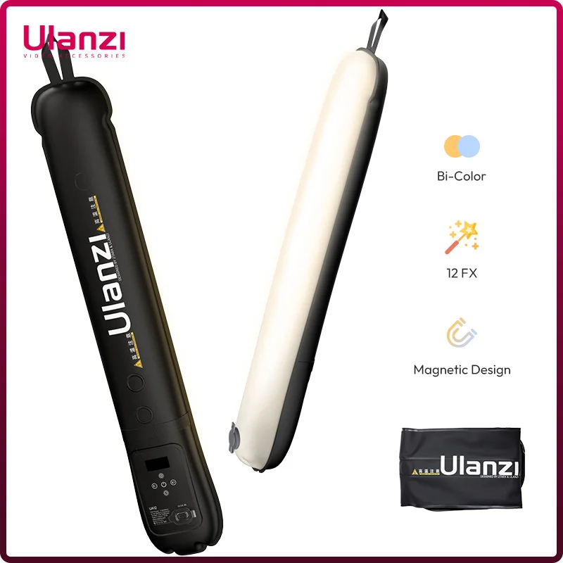 

Ulanzi UA20 90cm Portable Air Tube Light 20W 2700K-6500K Bi-Color Inflatable Magnetic Fill Light for Livestreaming Photography