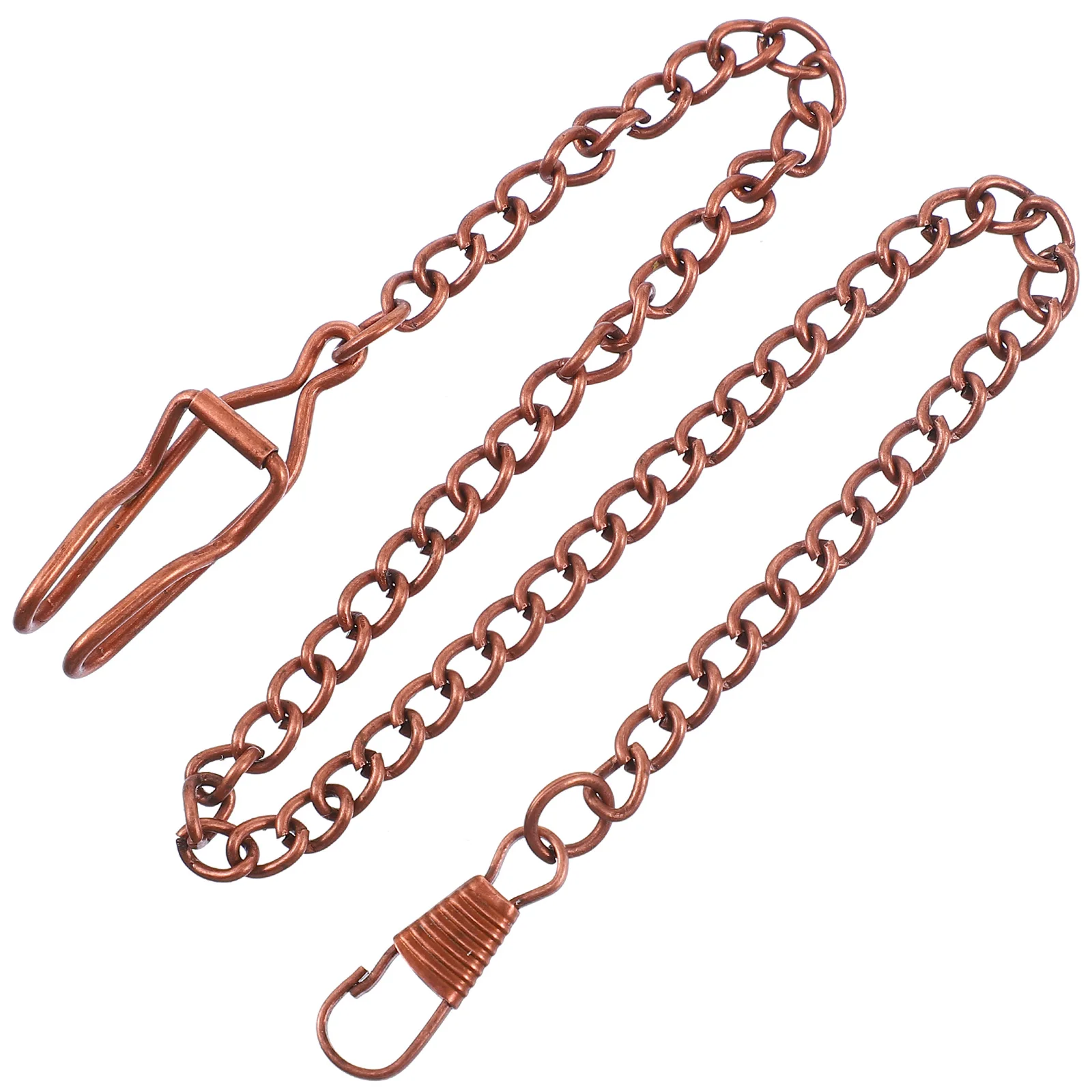 

3 Pcs Watch Chain Vintage Belt Chains Alloy Accessories Hanging Pocket Clip Metal Buckle Chain Durability Retro