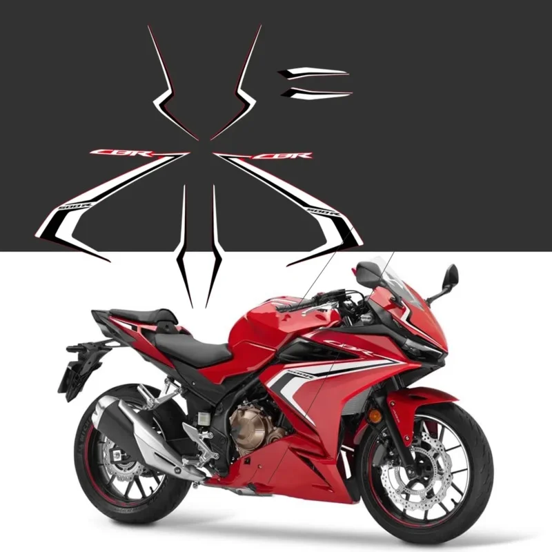 Motorcycle Decorative Decals Fuel Tank Body Protection Sticker For CBR500R CBR500F