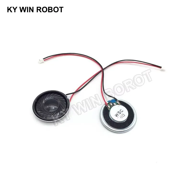 

2pcs New Ultra-thin speaker 8 ohms 2 watt 2W 8R speaker Diameter 26MM 2.6CM thickness 5MM with 1.25mm terminal wire length 10CM