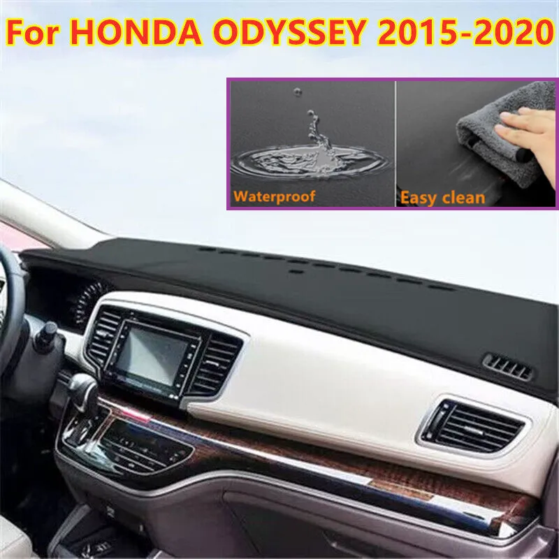 New PU Leather Dashboard Cover Dash Pretector Anti-Slip Mat Trim Dashmat Carpet For HONDA ODYSSEY 2015-2020