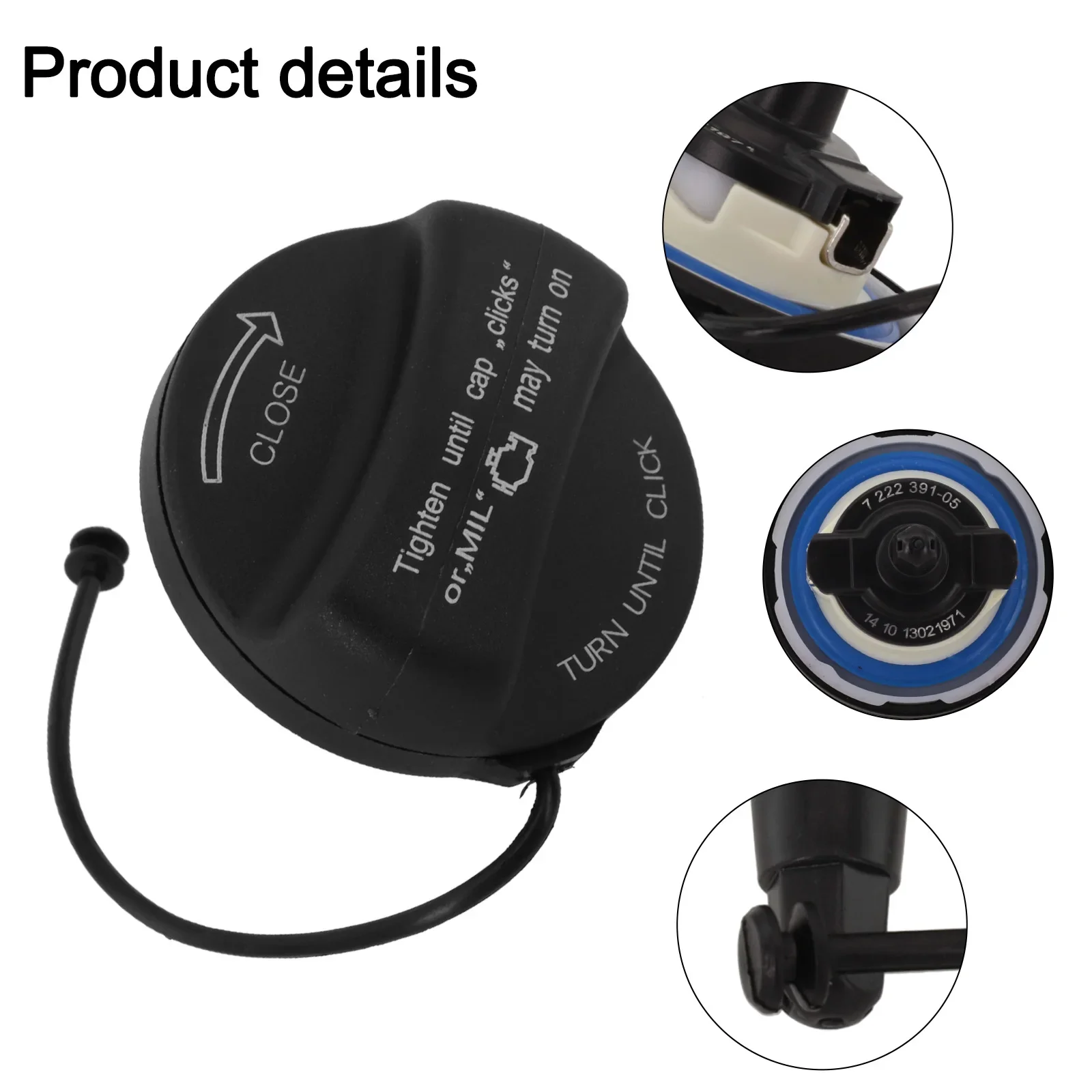 

OEM крышка топливного газа крышка топливного газа пластиковый материал быстрая установка износостойкий черный цвет простой в использовании для BMW X3