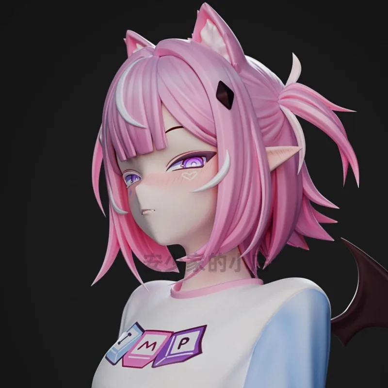 

23cm Beautiful Sexy Cat Girls Resin Model Figure Micro Miniature 3d Printed White Model Gk Unassembled And Unpainted Kit Toy