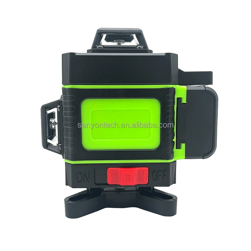 NEXLASER Rechargeable Green Rotary Laser Level (3D 3x360) with Two Cross Lines Self-Leveling DIY Grade Li-Battery CG4300