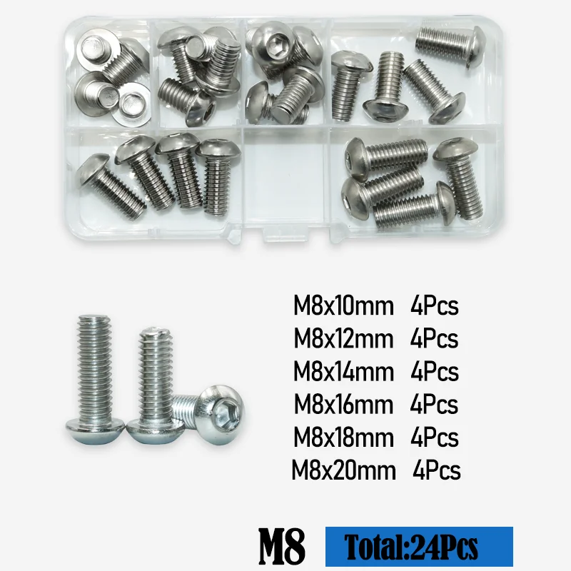 M2 m2, 5 m3 m4 m5 m6 m8 m10 Knopf kopf Innen sechs kant Maschinen schrauben Schraubens atz Edelstahl iso7380 Inbus runde Sechs kant antriebs schrauben – Detail 5