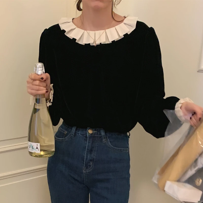 

Двусторонняя вельветовая женская куртка в стиле фэнтези, весна-осень-зима, новинка, винтаж, Dongda Gate