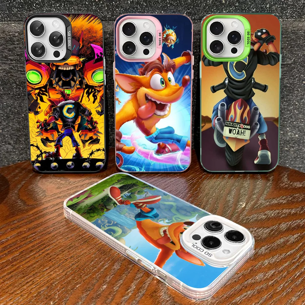 

Crash-Bandicoot GAME Phone Case For IPhone 16 15 14 13 12 11 Pro Max X XR XSMAX 8 7 Plus Matte Shockproof Back Cover