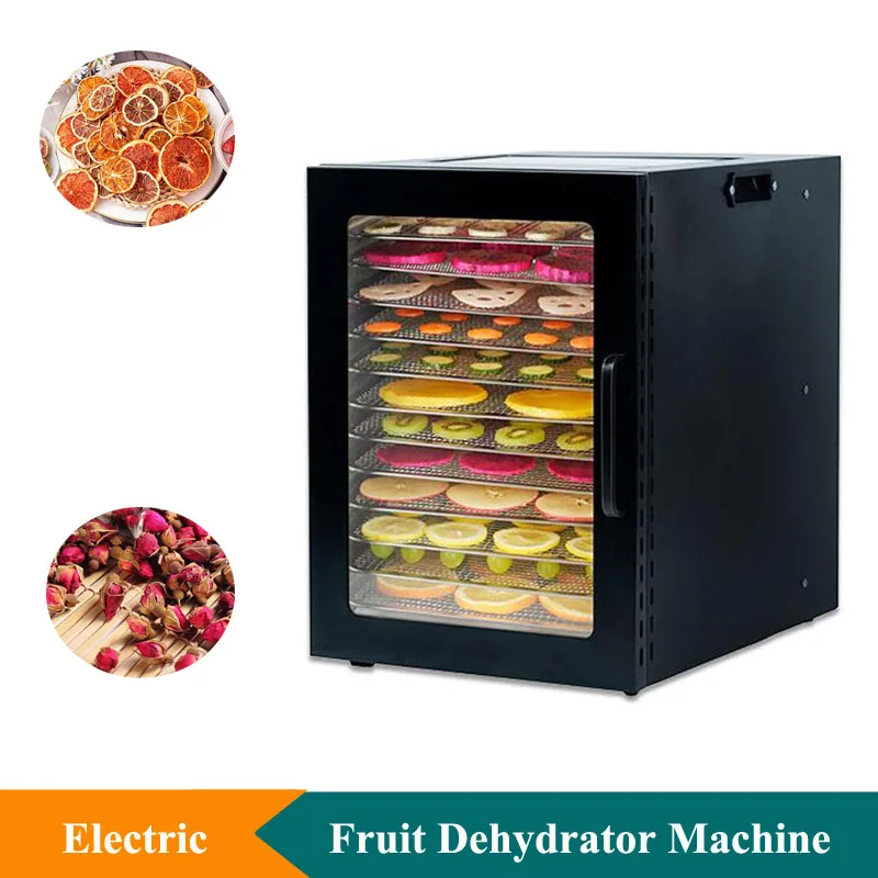 Hot Sale Electric Fruit Dehydrator Machine 12 Layers Food Drying Machine Multifunction Vegetable Meat Food Dehydrator