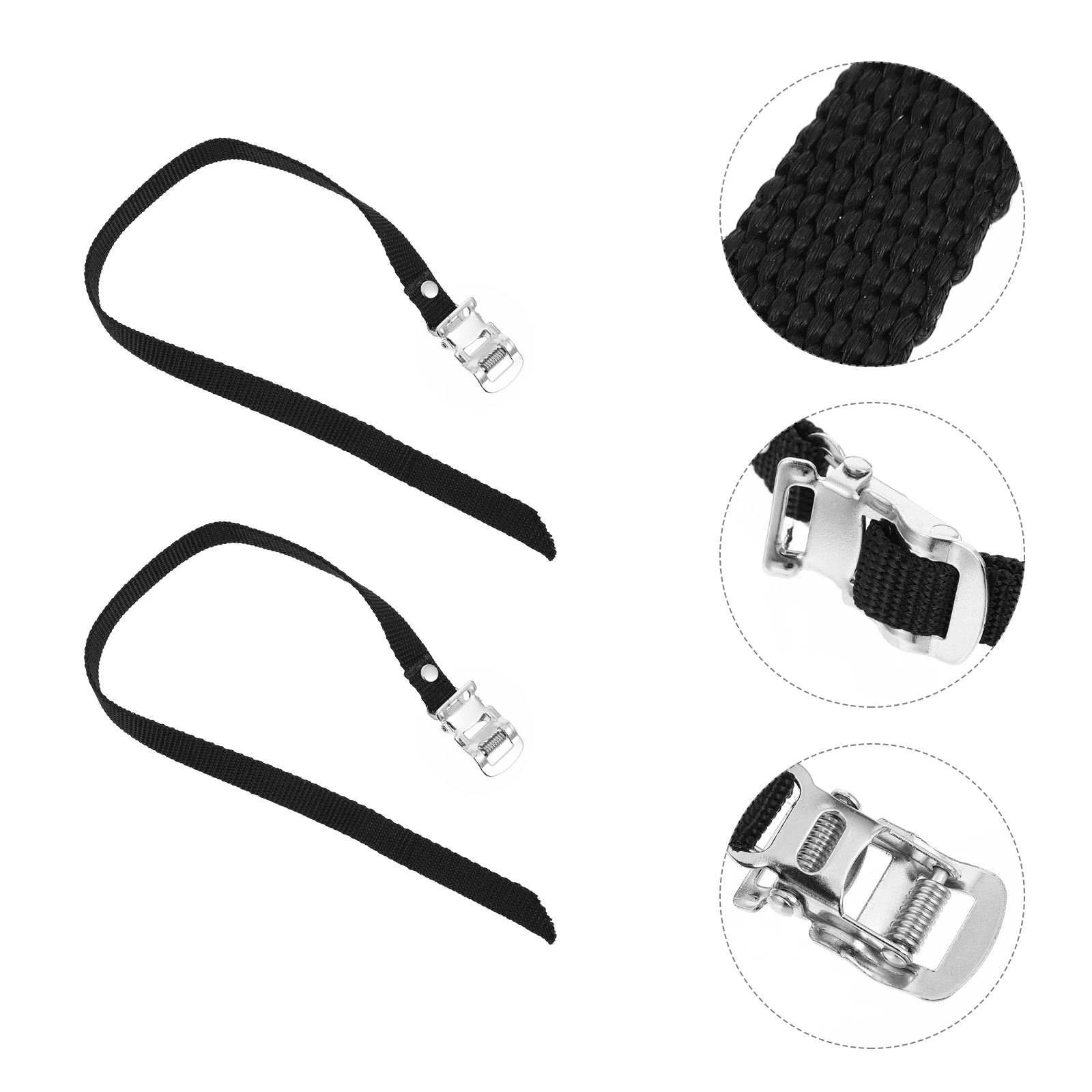 

4pcs Bicycle Pedal Straps Foot Strap Replacement Lightweight Sturdy Suitable Mountain Bikes Road Cycles Reduction Foot Fatigue