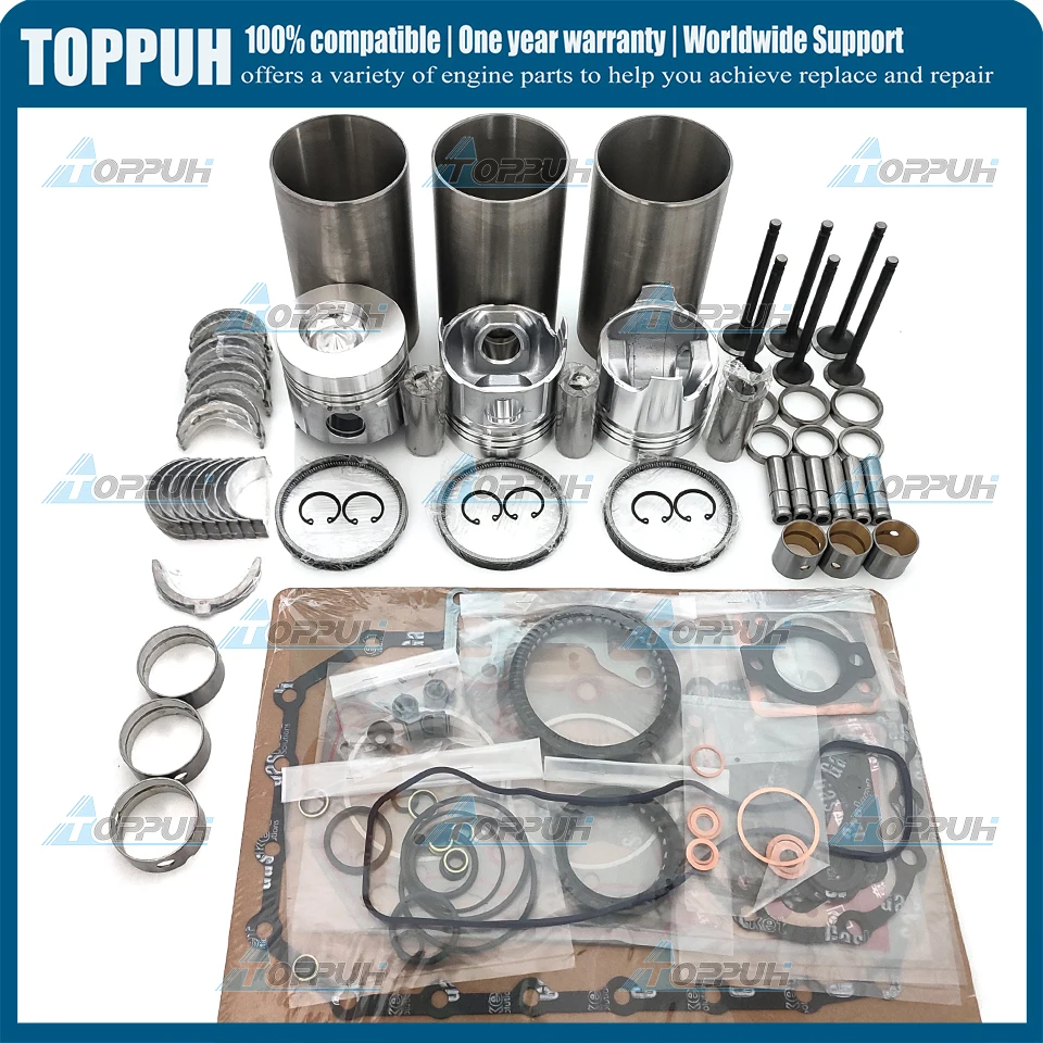 STD 1Set New 3TN84 Overhaul Rebuild Kit For Yanmar 3TN84 3TN84L 3TN84-RBA Engine With Piston Ring Cylinder Liner
