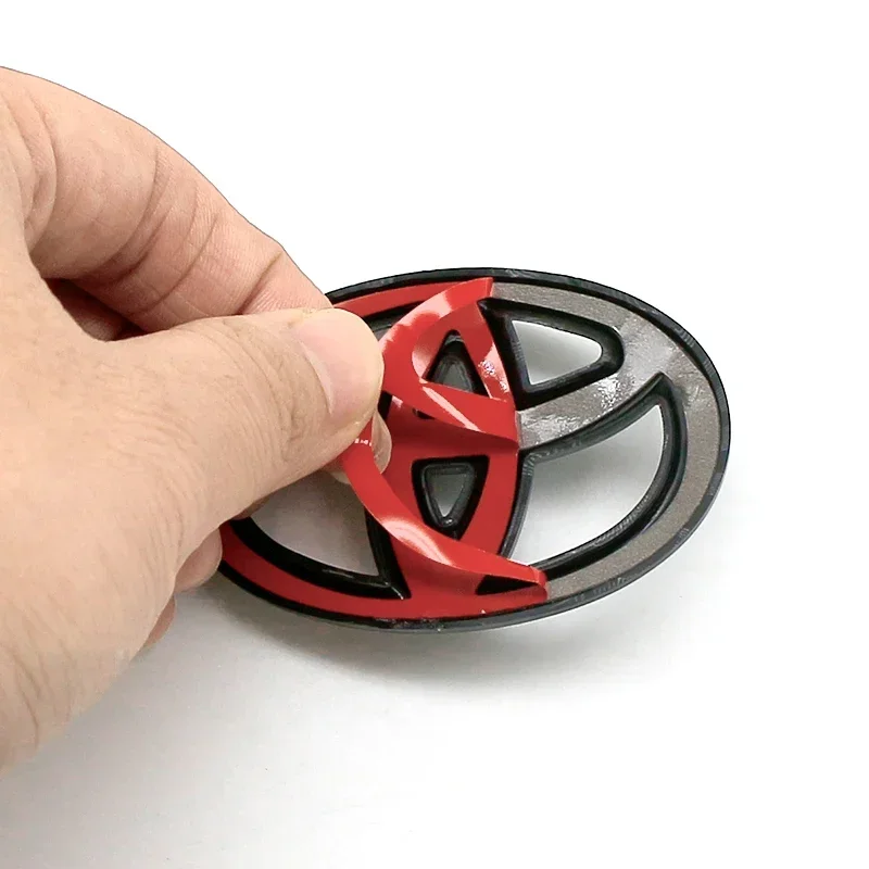 ثلاثية الأبعاد ABS الكربون شعار تويوتا شعار عجلة توجيه سيارة ملصق لتويوتا هايلكس بريوس أفينسيس أوريس فيرسو كورولا كامري اكسسوارات