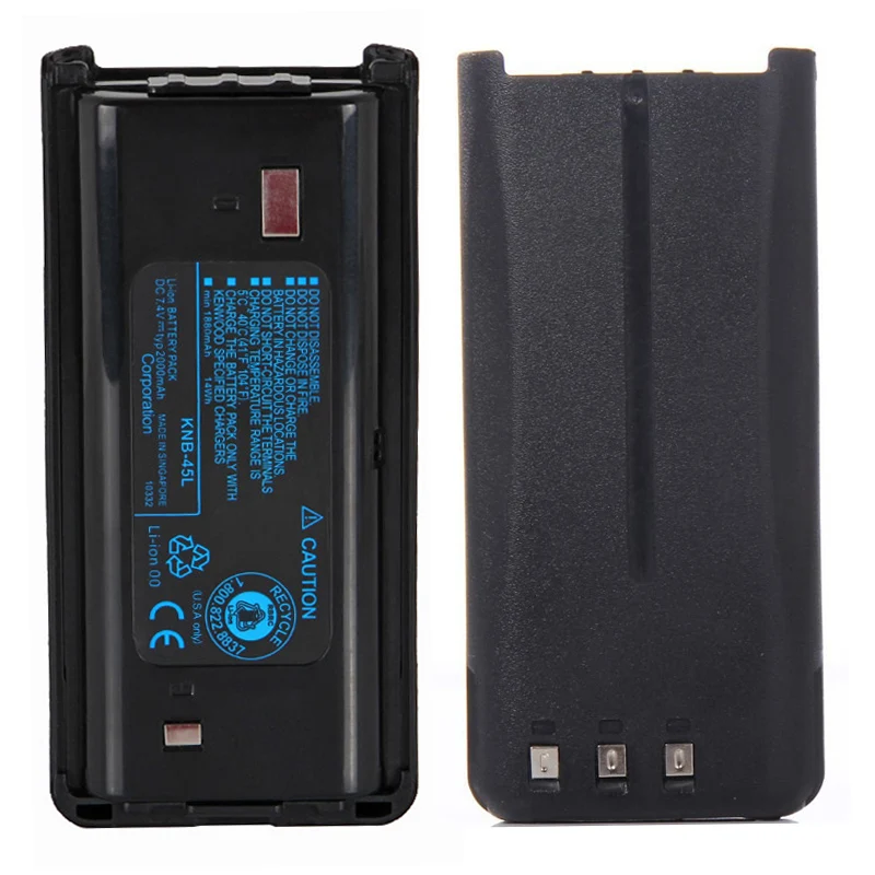 KNB-45L Li-ion Battery Optional 2000/2500mAh For Kenwood Walkie Talkie TK3207 TK2207 TK3307 NX340 Two Way Radios Extra Battery
