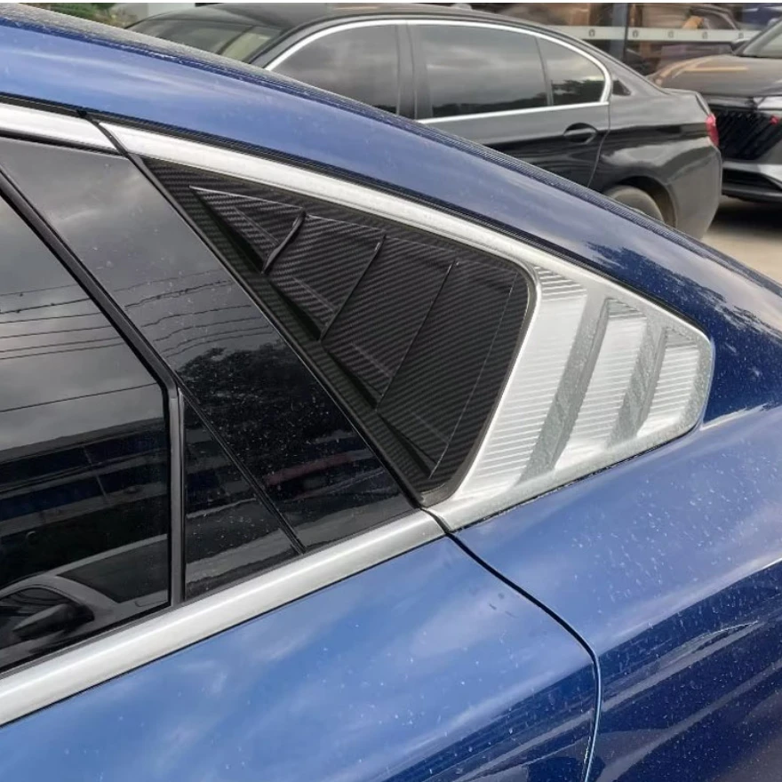 

Rear Window Blinds Side Louvers Vent Cover Trim For BYD Han Ev Dm 2022 2023 Car Exterior Accessories