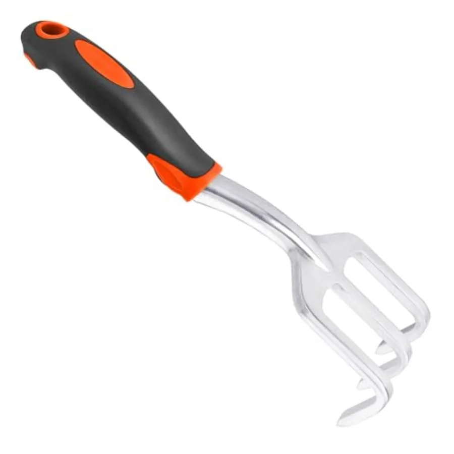 

Hand Rake Garden Tool Heavy Duty Hand Cultivators for Gardening Small Garden Claw Tool Garden Hand Rake with Ergonomic Handle W