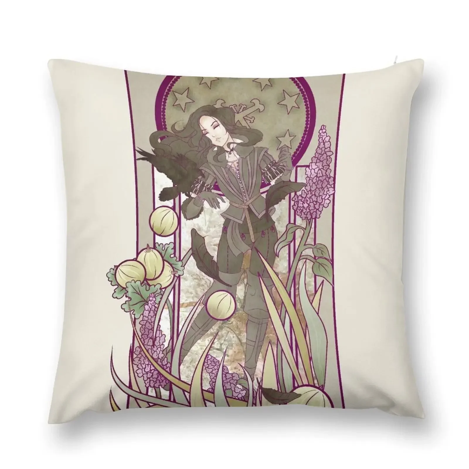 

Lilac and Gooseberries Throw Pillow Pillowcases Cushion Covers Sofa Custom Cushion Photo pillow