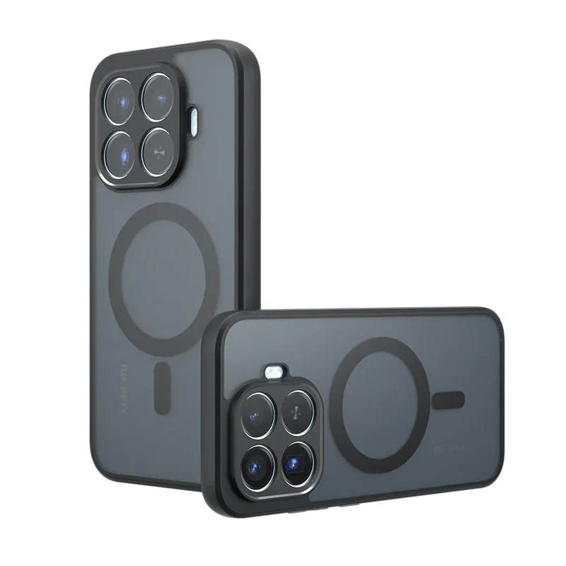 Capa para Xiaomi 17T 15T Pro com Carregamento Magnético Sem Fio, Estrutura de TPU Macio, Plástico Rígido Translúcido Fosco, Capa Traseira à Prova de Choque para Celular