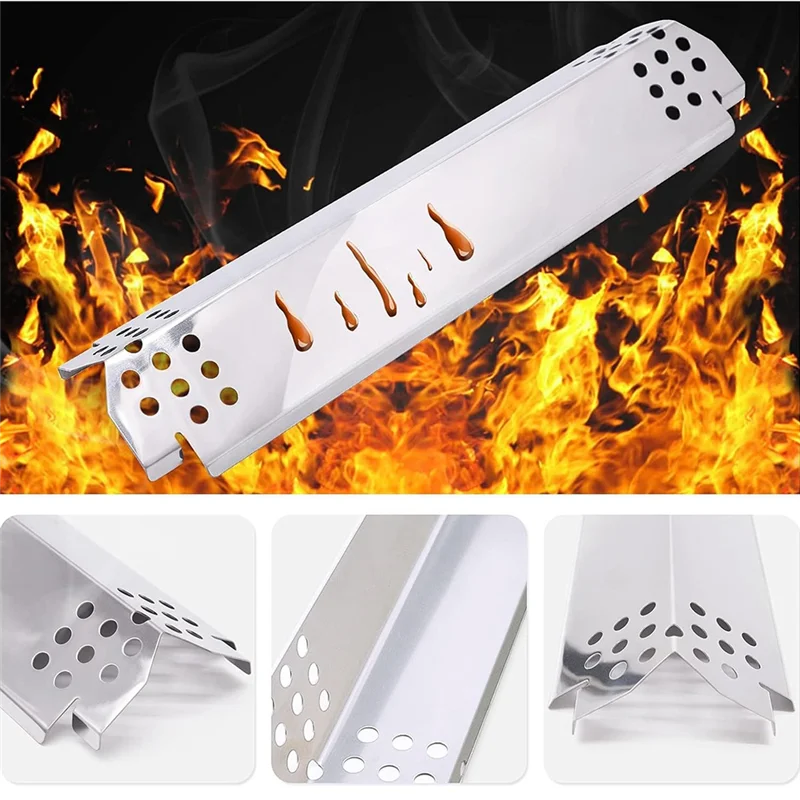 

ABYN-Grill Hot Plate, Fire Barrier Enamel Hot Plate Stainless Steel Grill Heating Tent For Nexgrill 720-0888