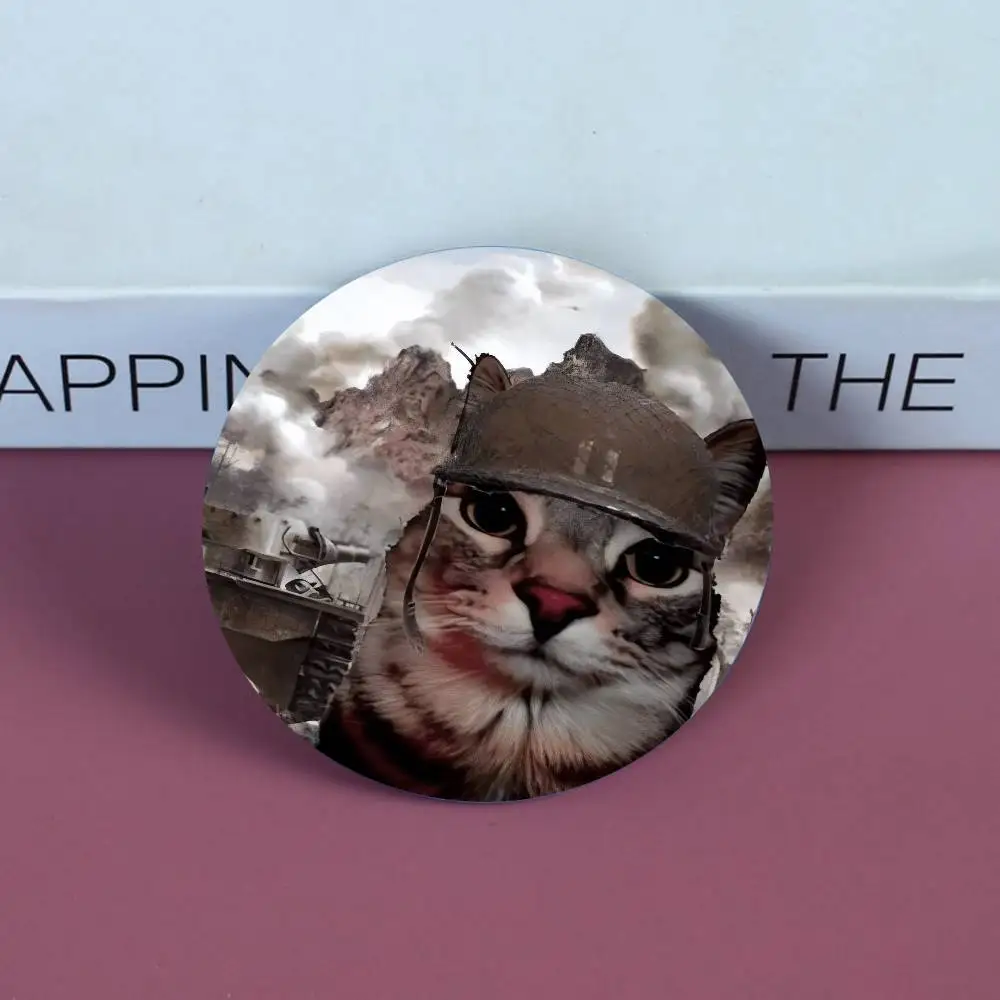 الحرب القط ألف ياردة ستار شارات أنيمي شارة ليزر مستديرة الكرتون بروش الملابس على ظهره اكسسوارات التلبيب #1