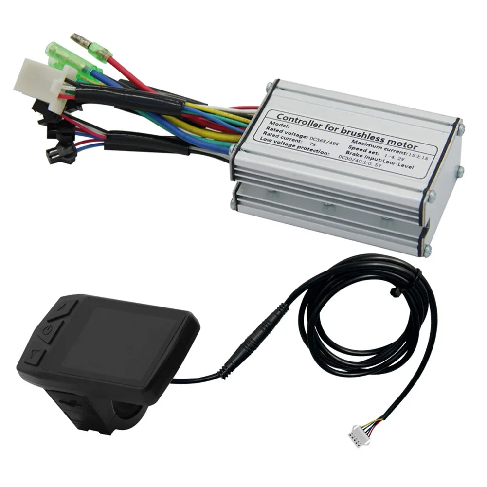 

15A Current Controller Electric Bicycle Controller Replacement Controller Set User-Friendly Design Wear-Resistant Material