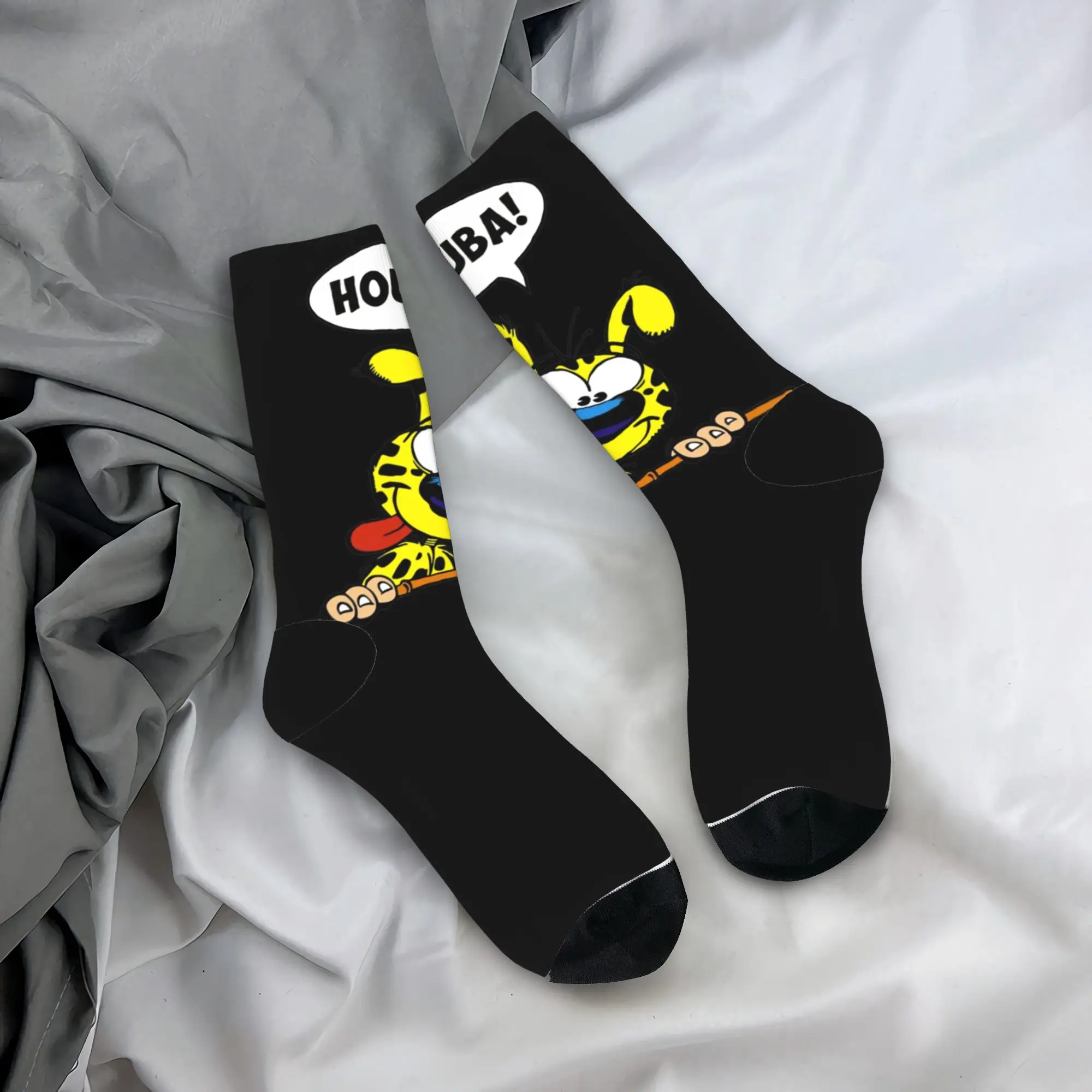 

Носки Marsupilami Huba, мужские и женские повседневные носки из полиэстера, весенне-летние, осенне-зимние носки средней длины, подарки