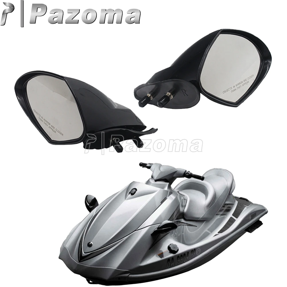 

1Pair Motorboat Rearview Mirrors Jet Ski Mirror For Yamaha WaveRunner Deluxe Sport Cruiser VX110 ABS Plastic Side Mirrors