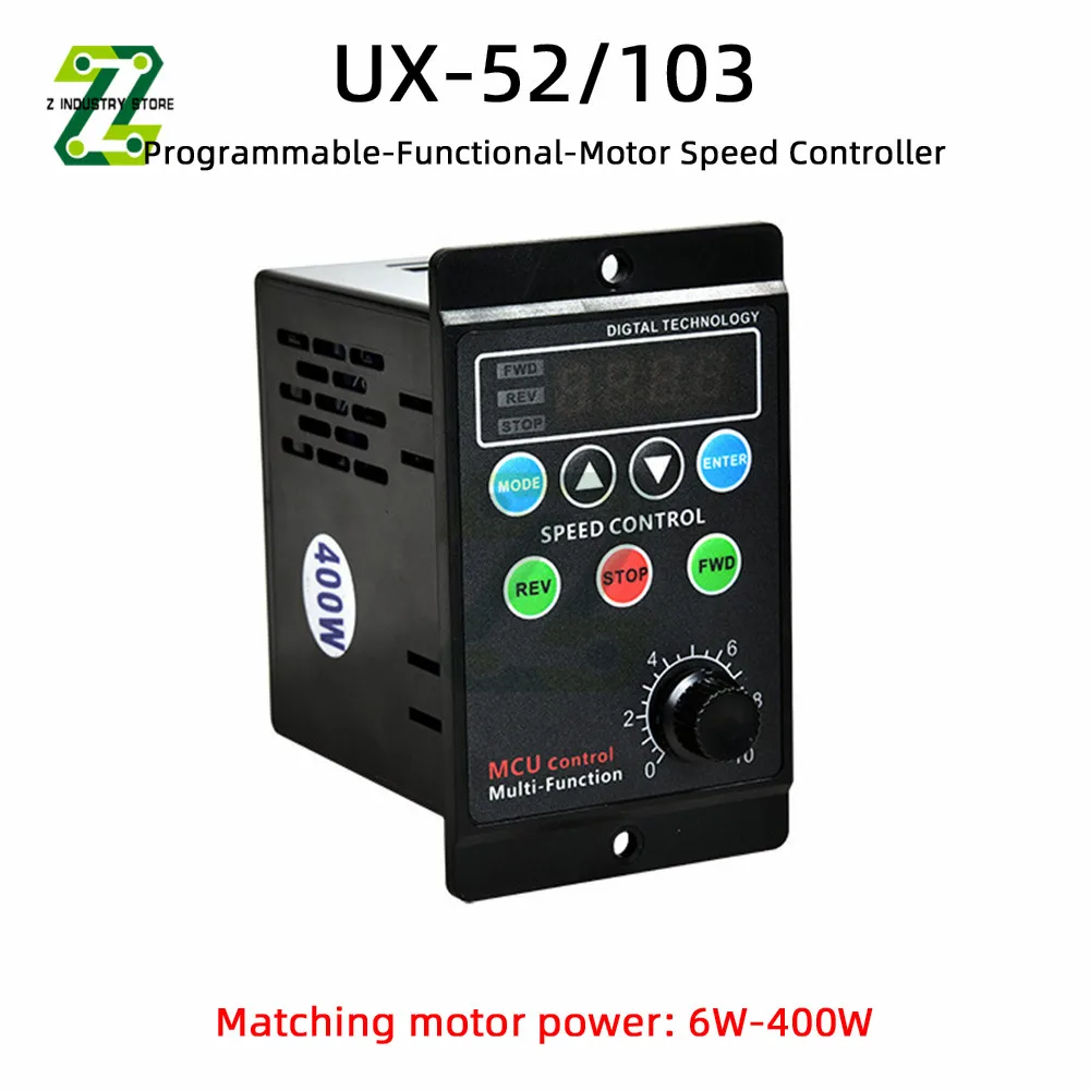 MCU Control Multi-function Digital Display Motor Speed 400W AC220V Pinpoint Regulator Controller 50/60hz