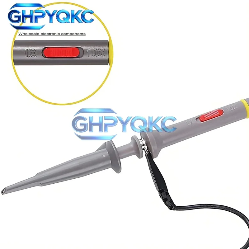 GHPYQKC 1 szt./2 szt. P6100 Zestaw sond oscyloskopowych BNC 100MHz 1X 10X Mayitr Precyzyjny analizator oscyloskopowy Sondy z krokodylkami do testowania — zdjęcie produktu 4