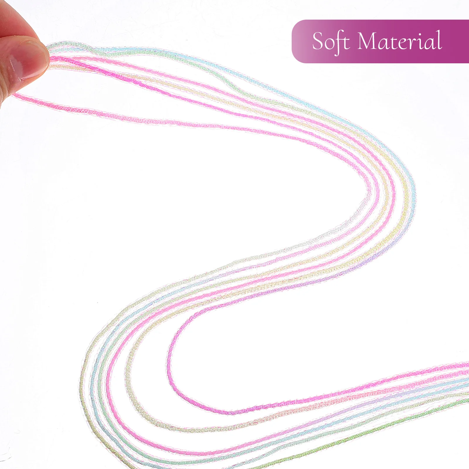 

30 Pcs Hair Color Rope Kid Curly Elastic Accessories for Girls Braiding Thread Children's