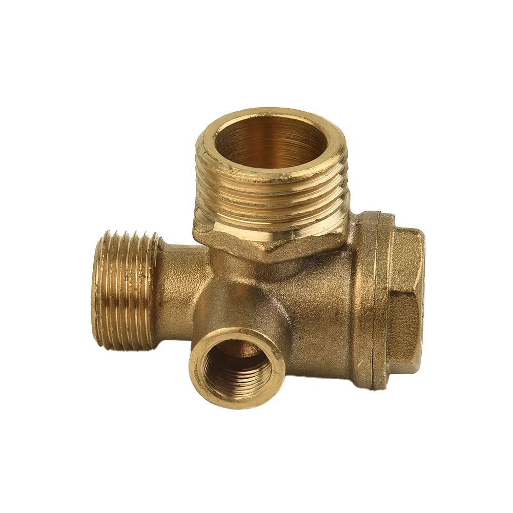 Tools Check Valve Workshop Air Compressors Air Tools 10 12 20mm 3 Port Yellow 40400 Air Compressor Connector Parts