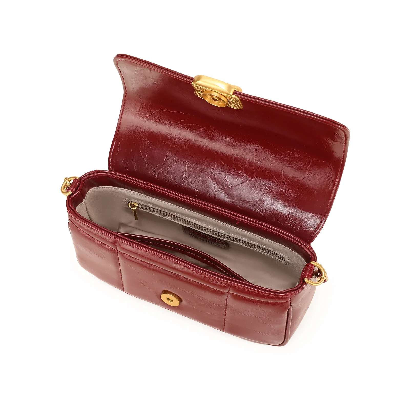 ITAMOOD Chain Bag Genuine Leather Crossbody Luxury Brand Shoulder Bag Luxury Designers Quilted Square Handbag Women Handbags - Image 4