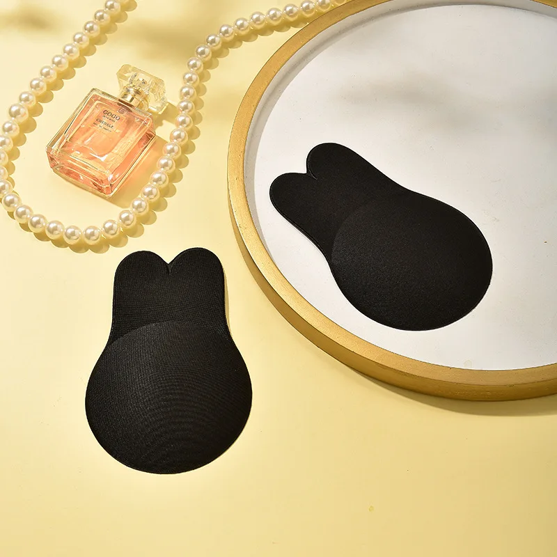 A Pair of Breathable Silicone Breast Patches with High Texture, Lifting Rabbit Ears and Chest Patches, Anti Glare and Anti Saggi