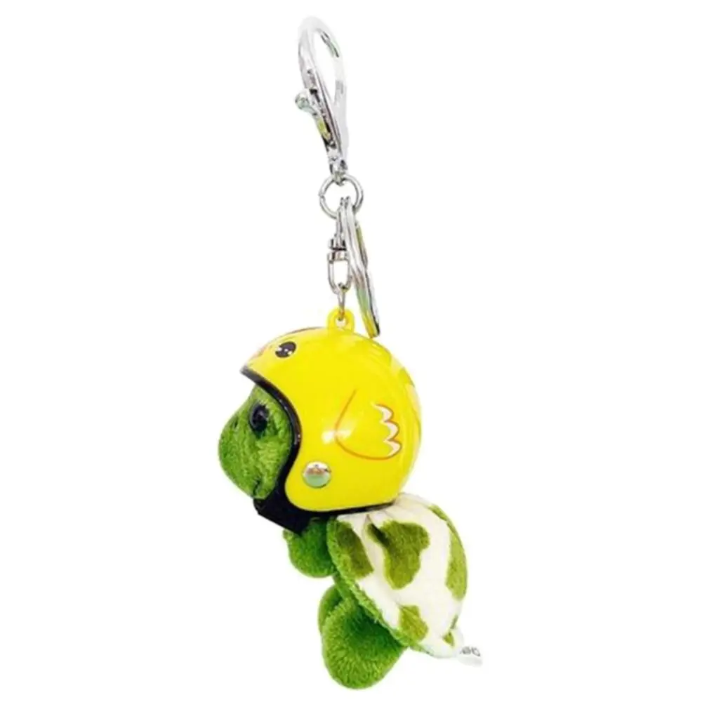 

Signs Cartoon Design Korean Style Key Buckle Plush Key Chain Tortoise Pendant Women Key Holder Helmet Sea Turtle Keychain