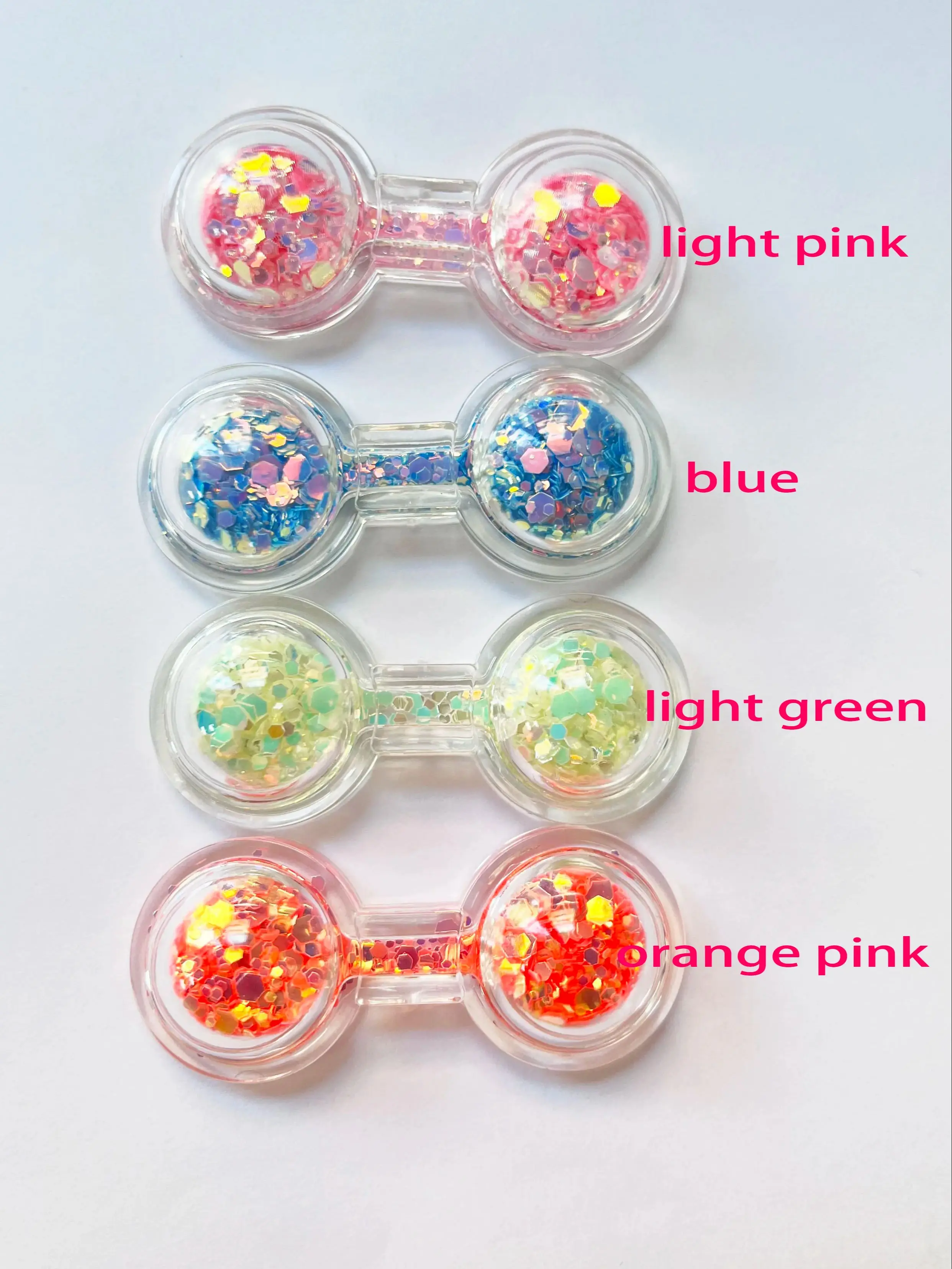 4 Stück 25x58mm Flache Glitzer-Rundaugen für DIY-Dekoration Neuer Stil Leuchtende Augen 10 Stück/Los – Detail 1
