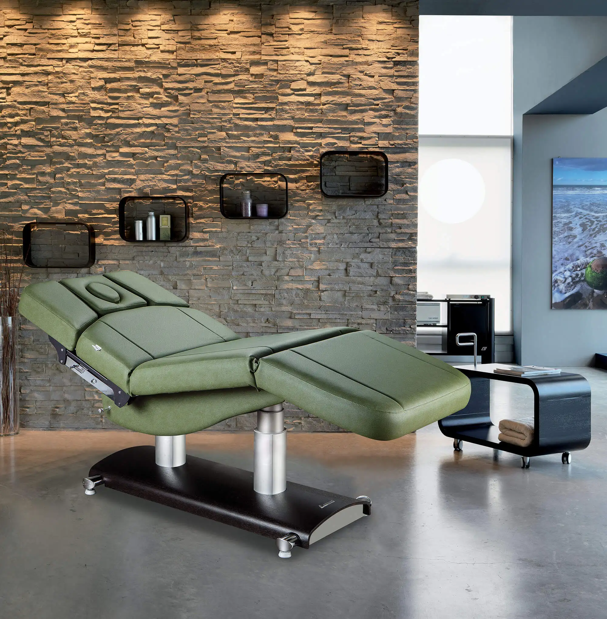 

Dark Gray Electric 4 Motor Beauty Bed with Facial Spa Bed for Beauty Salon