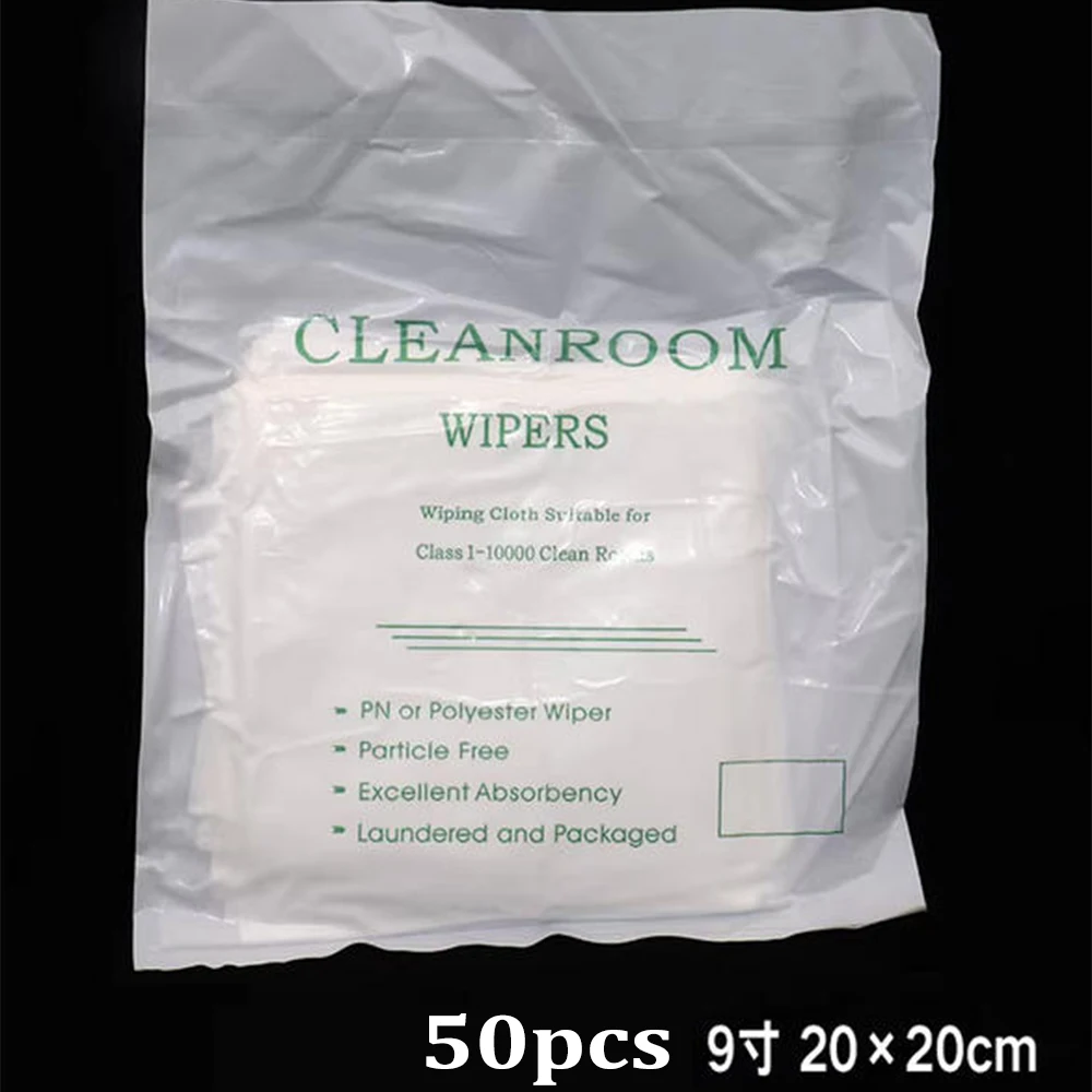 Anti-static Ultra-fine Microfiber Cleanroom Wipes Phone Screen Lens Cleaning Cloth 4/6/9 Inch Polyester Dust Removal Cloth