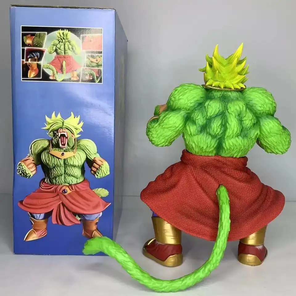 36CM Dragon Ball Super Saiyan Great Ape Super Big Brolli Golden Hair Scene Model Ornament Boy Toy Gift