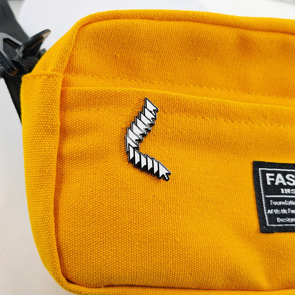 Retro Computer-Maus Cursor Emaille-Pin Pixel-Pointer Pfeil-Brosche Kreatives Geek-Tech-Abzeichen Geschenk für Programmierer-Freunde – Detail 4