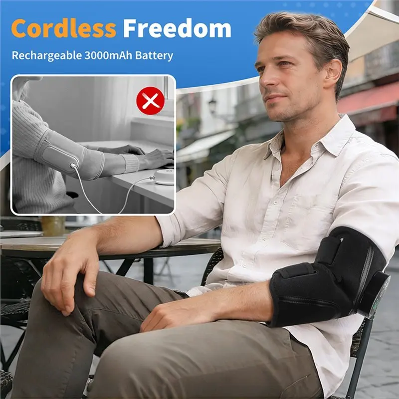 HOTB72A Elbow Pad Massager Thermal For Elbow Heated Wireless Support Brace Belt Blood Circulation Protector