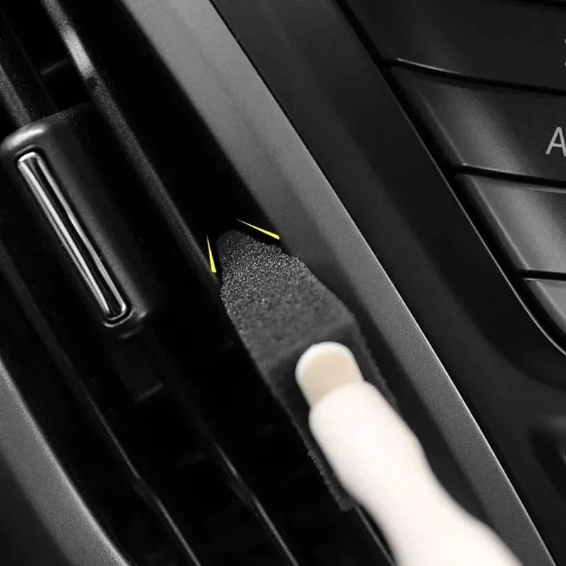 Car Air Conditioner Vent Cleaner Cleaning Brush Detailing Scrub Brush Outlet Wash Duster Dust Removal Auto Interior Clean Tool image 3