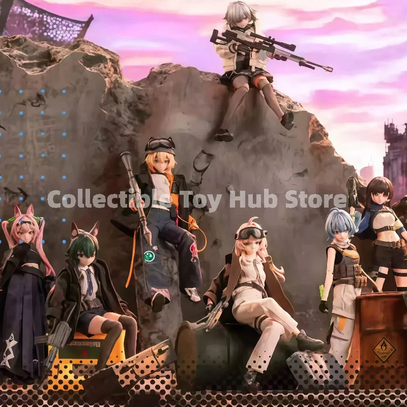In Stock Neo Eden Toys Black Iron Rest 1/12 Scale Clothed Action Figure Blind Box Wangshi House Team 6 Inch Anime Girl Tactical