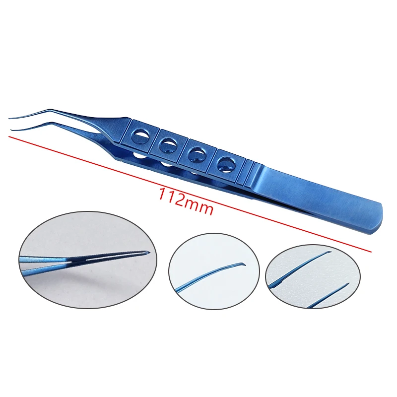 

1pcs Titanium Ophthalmic Tweezer Capsulorhexis Forceps Autoclavable Ophthalmic Surgery Instruments