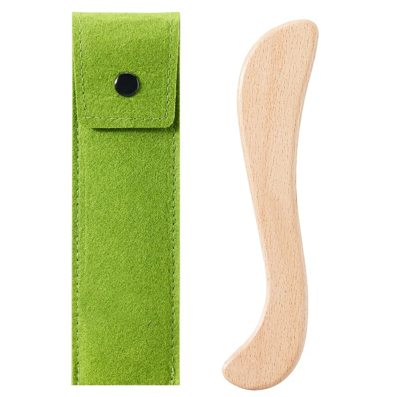 Natural Beech S-shaped Fascia Knife To Loosen Muscles, Body Scraping, Whole Body Universal Massage To Relax