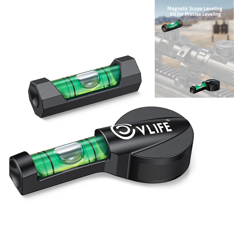 EZshoot Scope Leveling Kit Magnetic Precise Calibration Bubble Level Tool Anti Cant Optics Accessories Mounting Kit