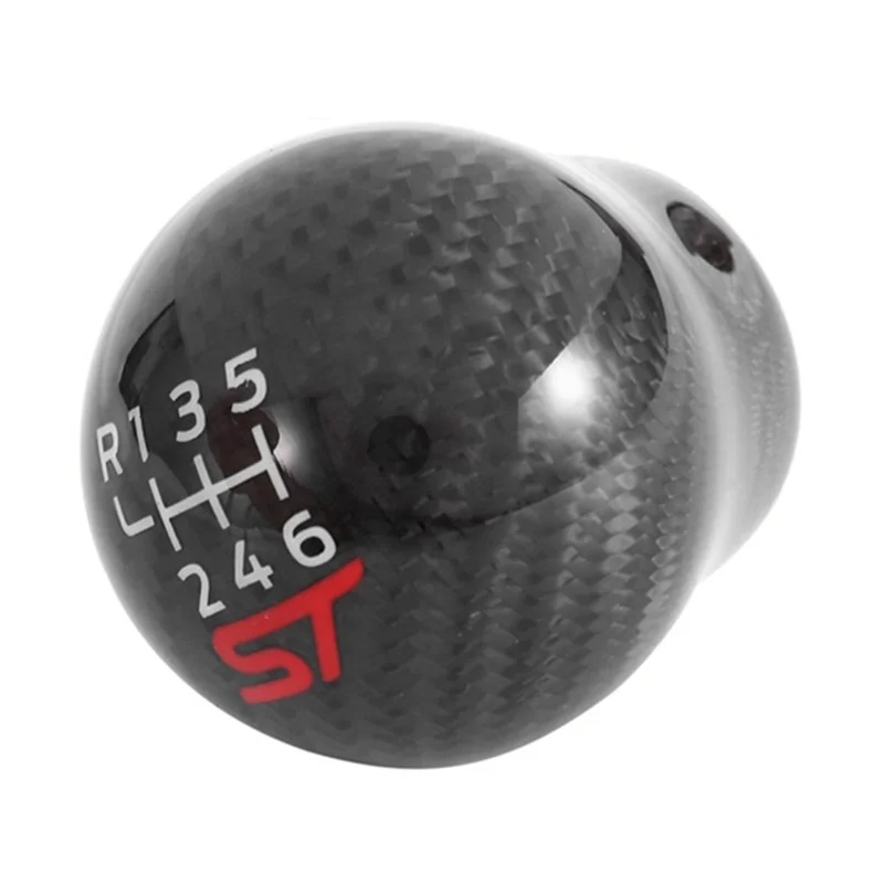 6-Скоростной автомобильный гоночный ST ручка переключения передач из углеродного волокна для Ford Focus ST RS Fiesta ST