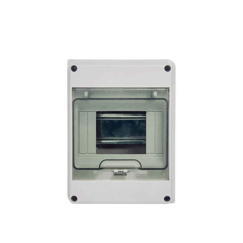 Transparent plastic outdoor electrical IP65 waterproof distribution box with 5/8/12/15/18/24 circuits