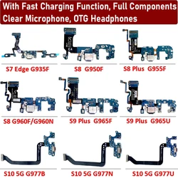 NEW Tested USB Charging Dock Jack Plug Socket Port Connector Charge Board Flex Cable For Samsung S10 Lite 5G S9 S8 Plus S7 edge