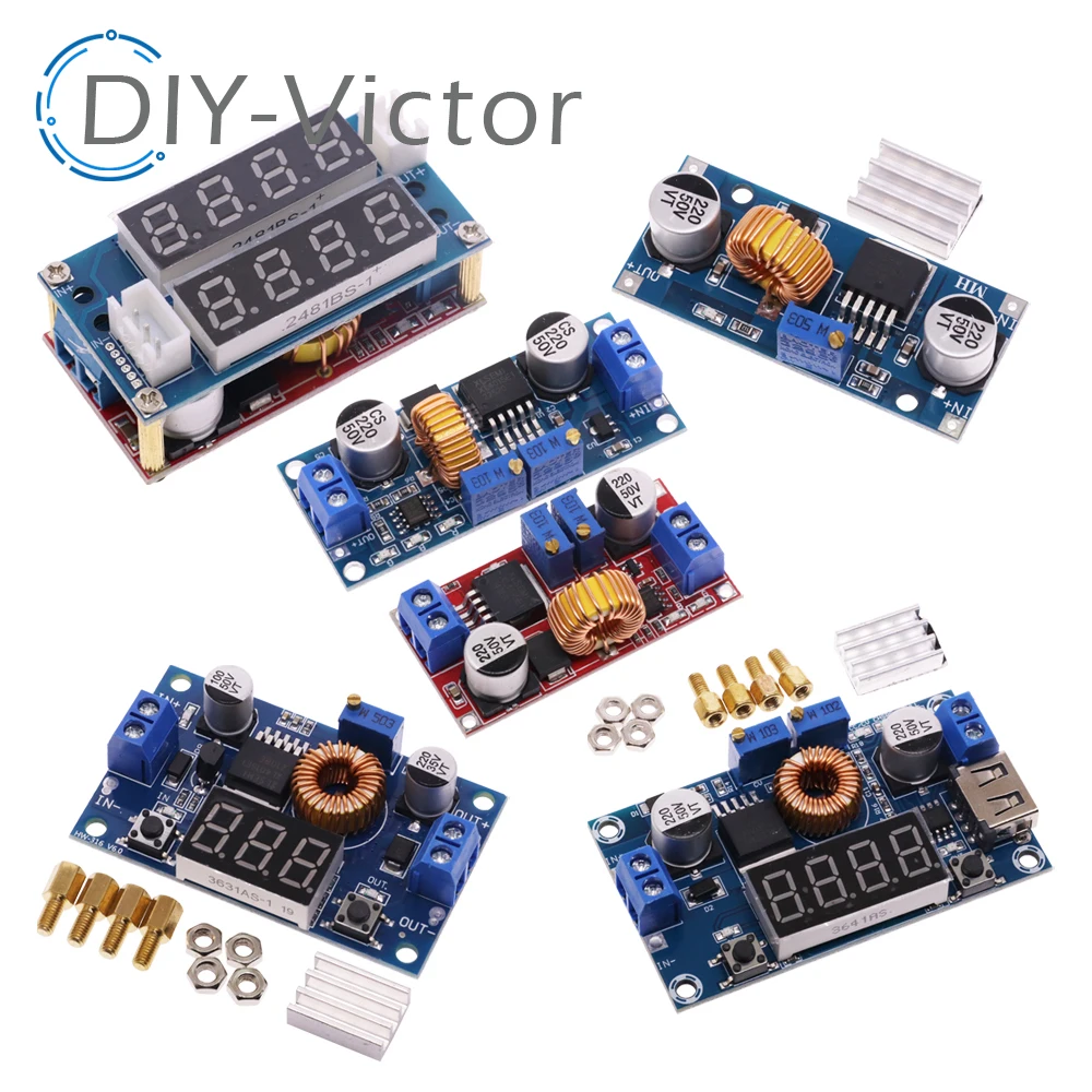 Original 5A DC to DC CC CV Lithium Battery Step down Charging Board Led Power Converter Lithium Charger Step Down Module XL4015