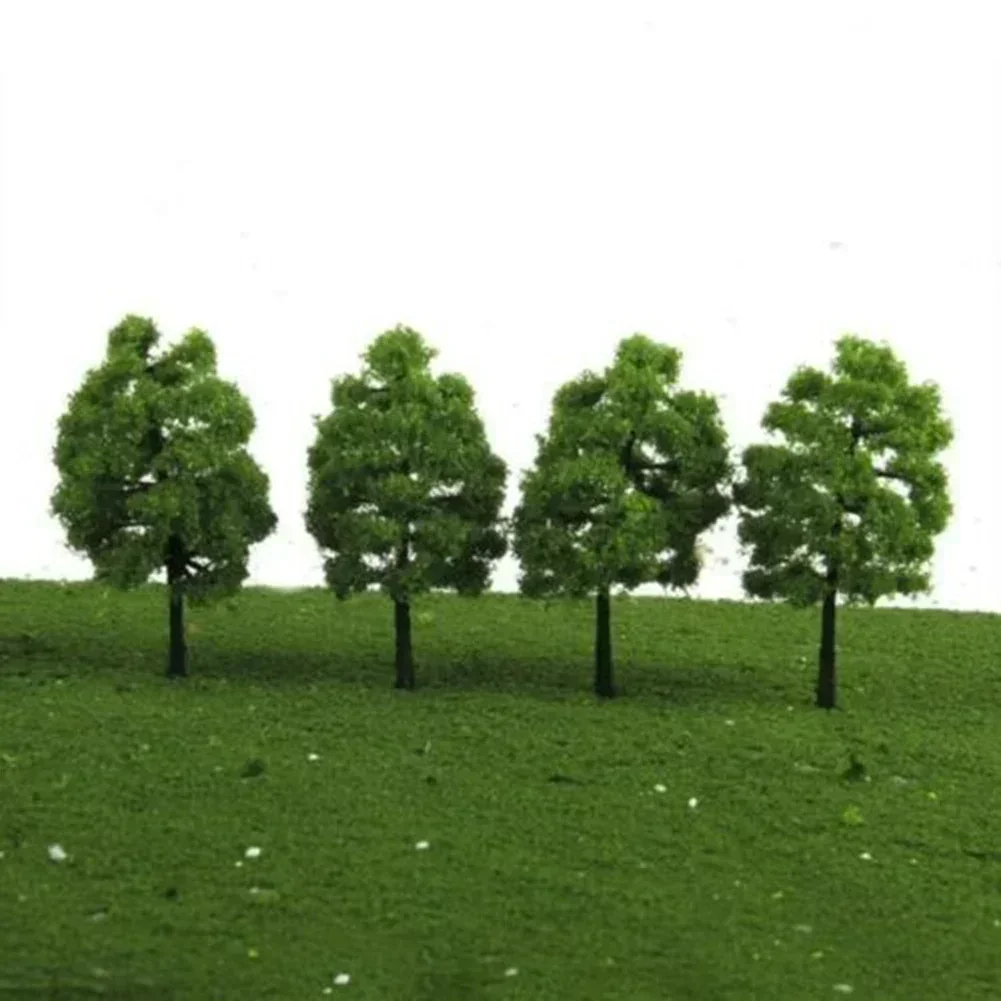 20 PZ 3.5 cm Modello Alberi Treno Ferrovia Diorama Wargame Parco Paesaggio Scala 1:100 Ferrovia Decorazione Edificio Paesaggio Giocattoli