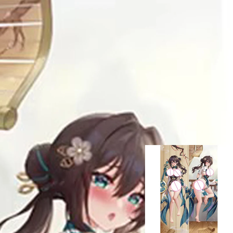 

Dakimakura Anime Pillow Cover Ruan Mei Double Sided Print Life-size Halloween Decoration