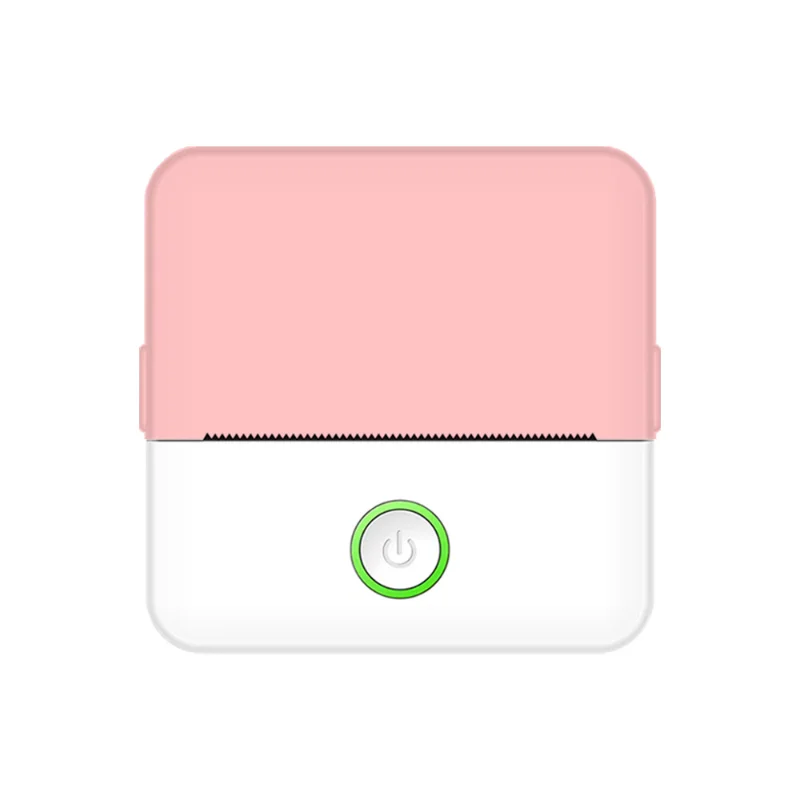 طابعة حرارية صغيرة محمولة بدون حبر صانع الملصقات طابعة جيب صغيرة للصور مجلة ملاحظات مذكرة قطع مجانية #3